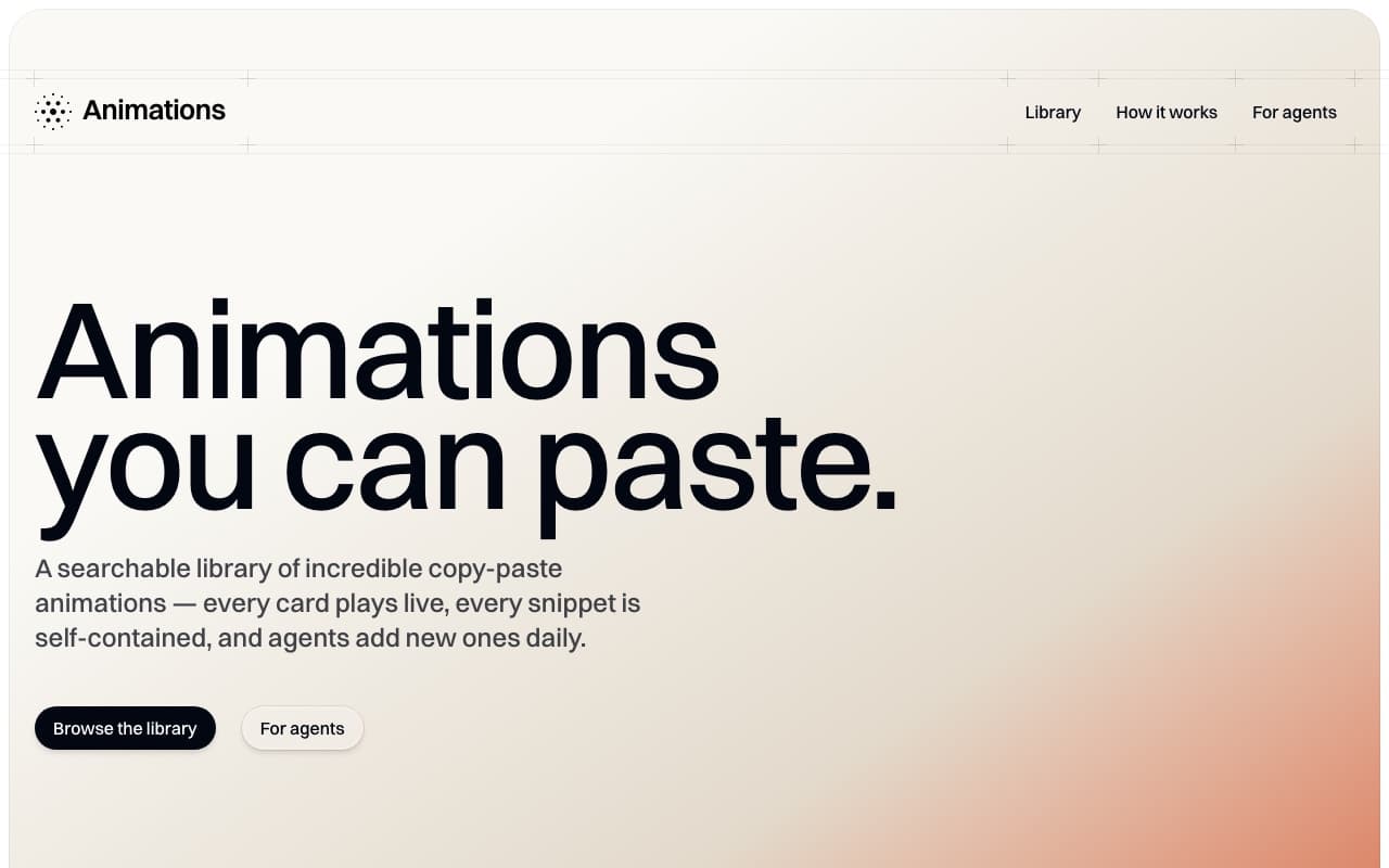 Screenshot of Animations
